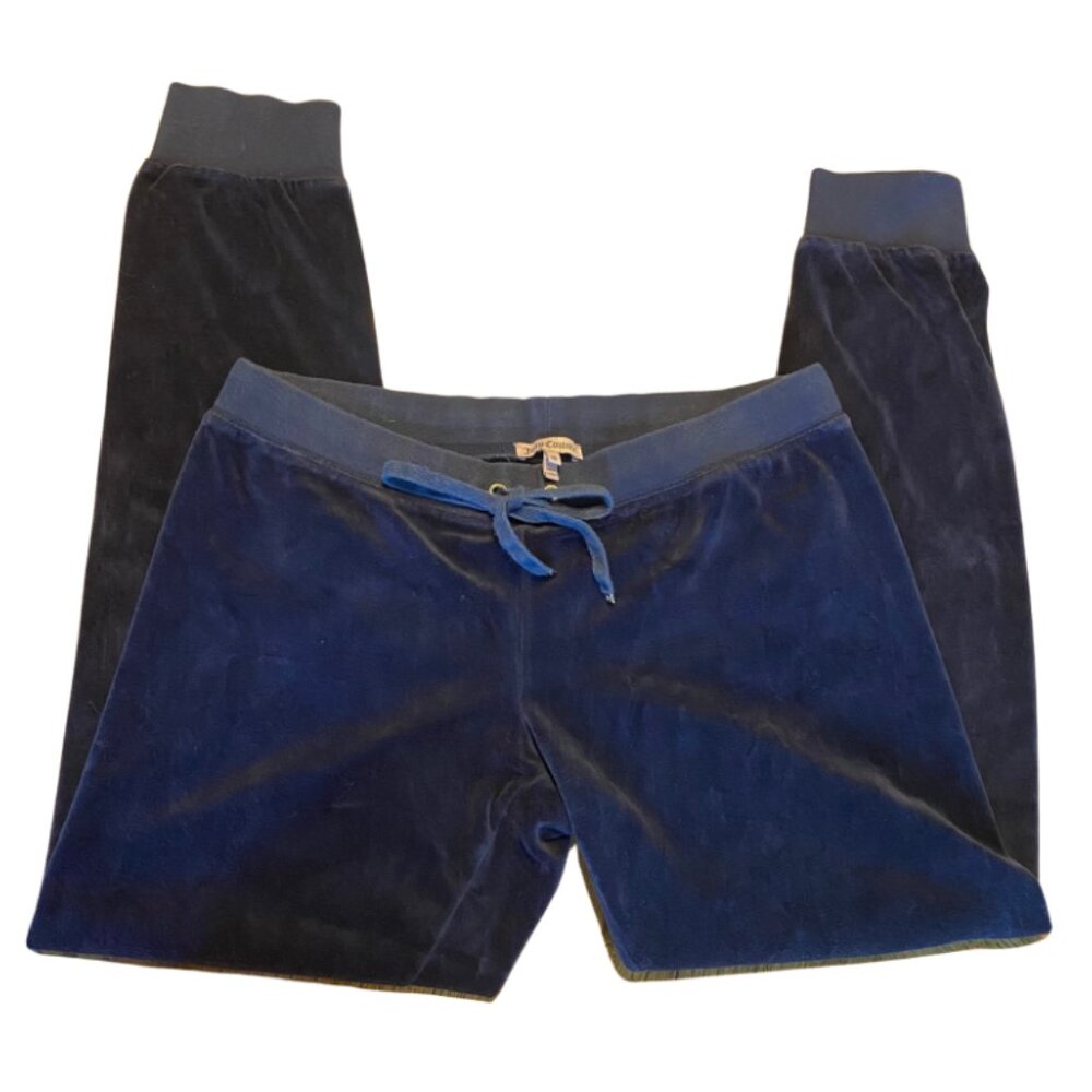 Y2K Juicy Couture Low Rise Joggers Navy Sz Medium